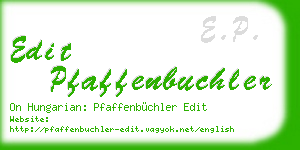 edit pfaffenbuchler business card